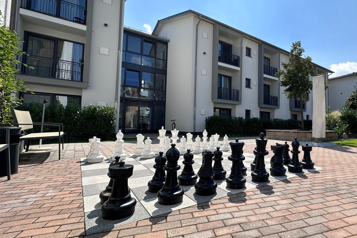 Gartenschachanlage des Boardinghaus Eching