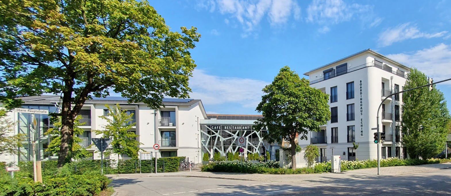 Luftbild von Eching bei München
